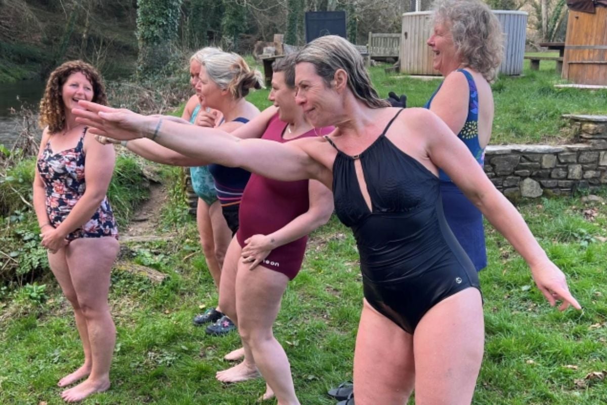 Outdoor Sauna and River Swim in Devon